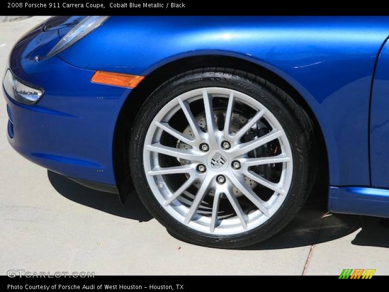 Cobalt Blue Metallic / Black 2008 Porsche 911 Carrera Coupe