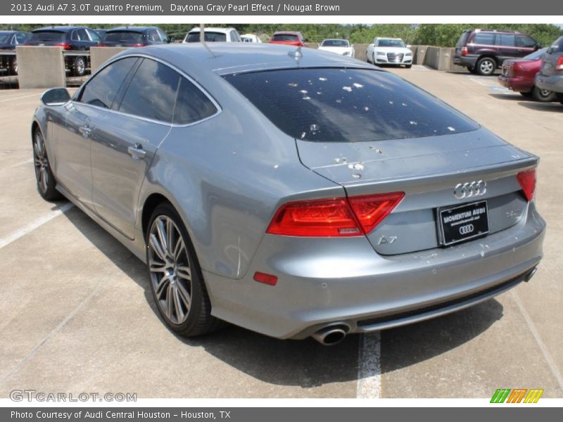 Daytona Gray Pearl Effect / Nougat Brown 2013 Audi A7 3.0T quattro Premium