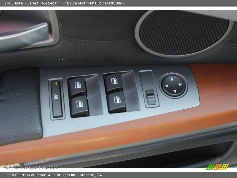 Titanium Silver Metallic / Black/Black 2003 BMW 7 Series 745i Sedan