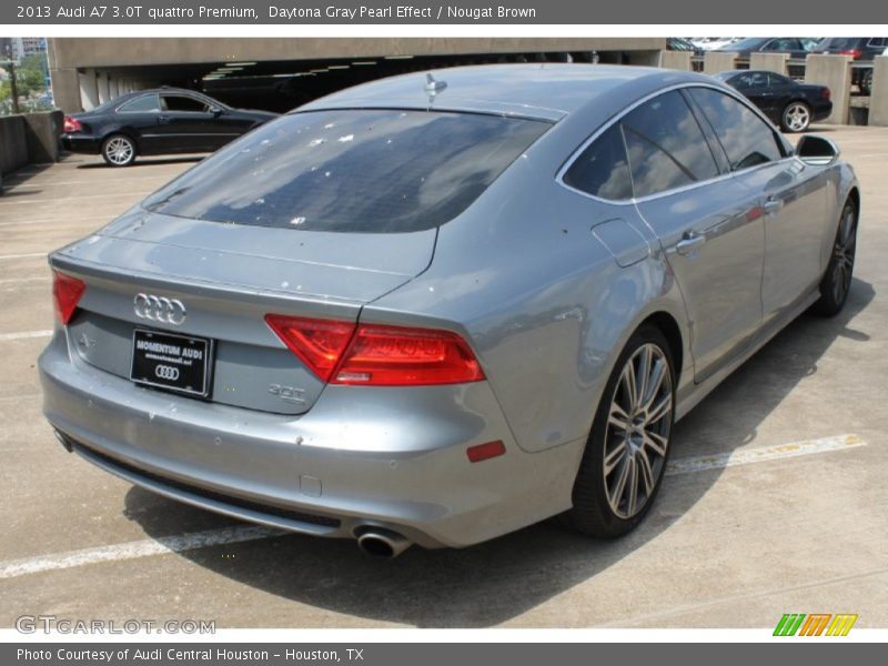 Daytona Gray Pearl Effect / Nougat Brown 2013 Audi A7 3.0T quattro Premium