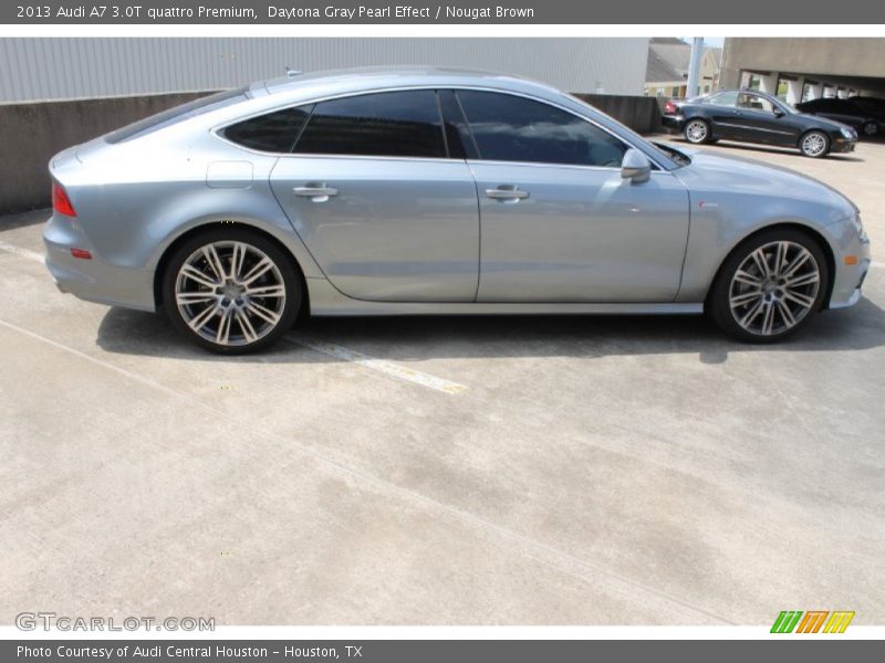 Daytona Gray Pearl Effect / Nougat Brown 2013 Audi A7 3.0T quattro Premium