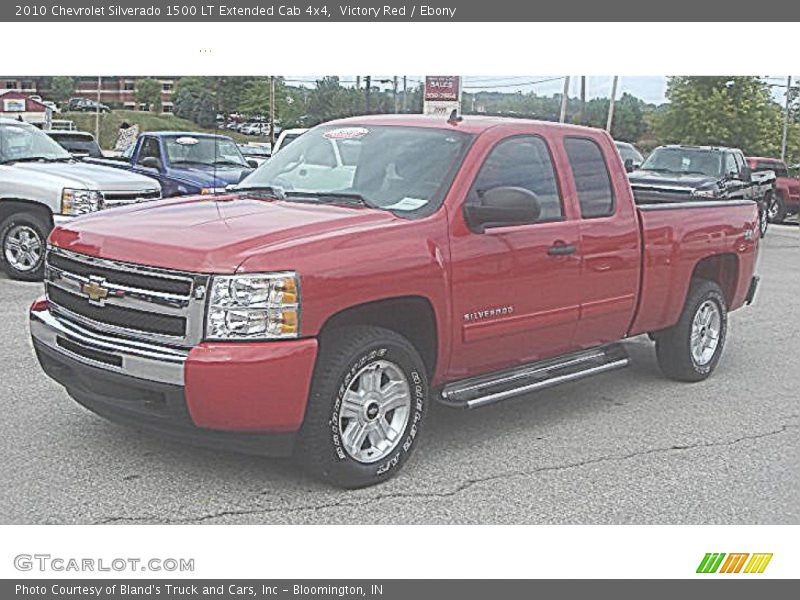 Victory Red / Ebony 2010 Chevrolet Silverado 1500 LT Extended Cab 4x4