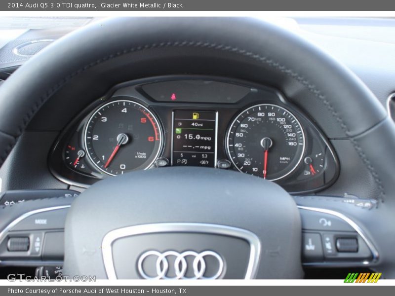 Glacier White Metallic / Black 2014 Audi Q5 3.0 TDI quattro