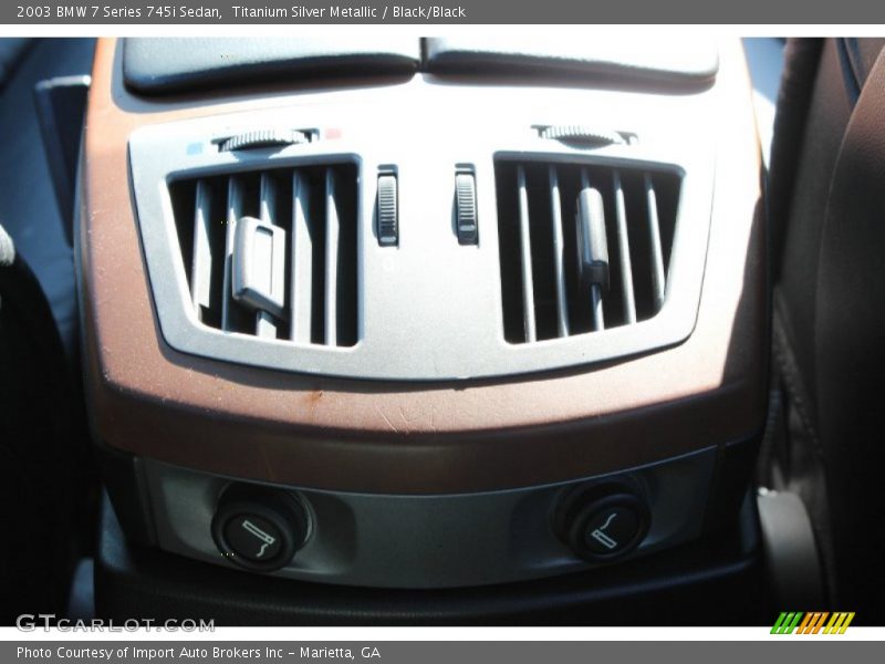 Titanium Silver Metallic / Black/Black 2003 BMW 7 Series 745i Sedan