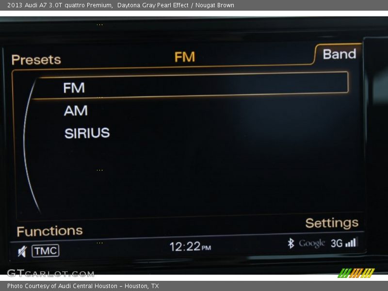 Daytona Gray Pearl Effect / Nougat Brown 2013 Audi A7 3.0T quattro Premium