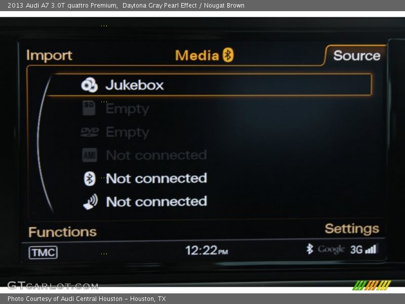 Daytona Gray Pearl Effect / Nougat Brown 2013 Audi A7 3.0T quattro Premium