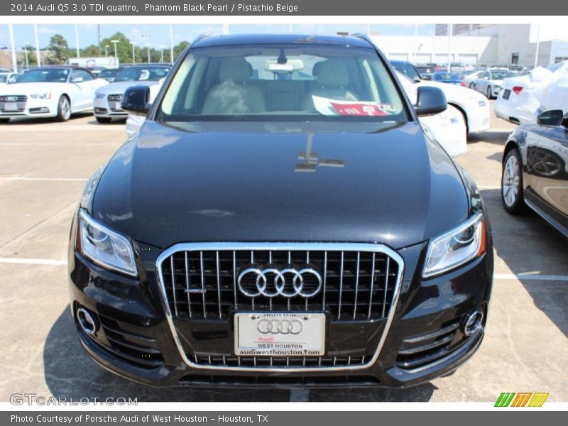 Phantom Black Pearl / Pistachio Beige 2014 Audi Q5 3.0 TDI quattro
