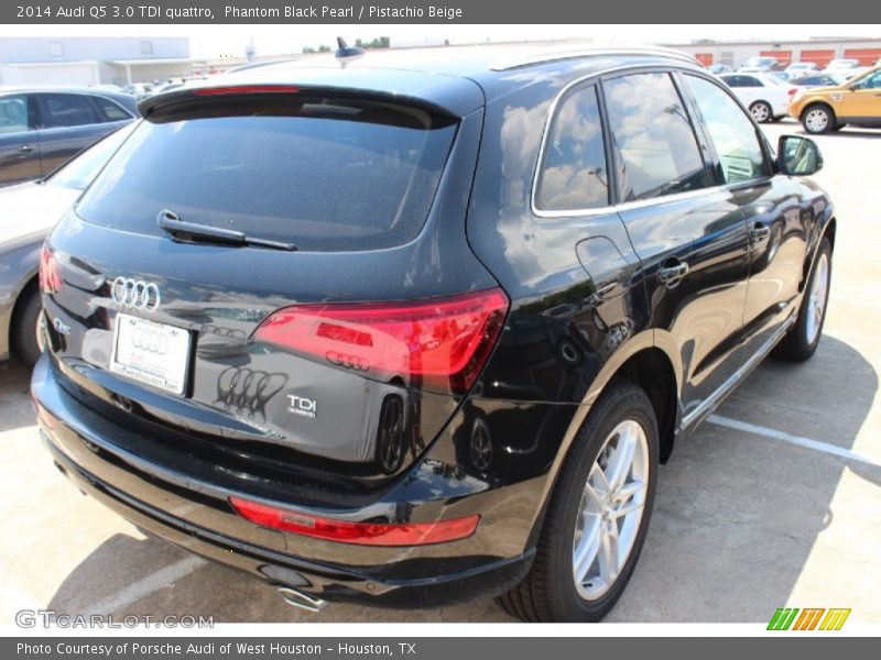 Phantom Black Pearl / Pistachio Beige 2014 Audi Q5 3.0 TDI quattro