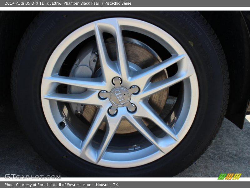 Phantom Black Pearl / Pistachio Beige 2014 Audi Q5 3.0 TDI quattro