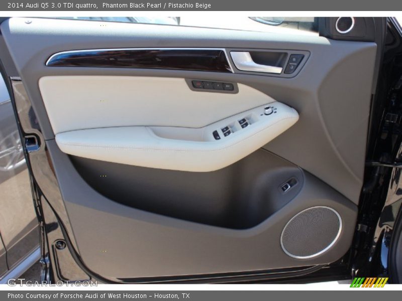 Phantom Black Pearl / Pistachio Beige 2014 Audi Q5 3.0 TDI quattro
