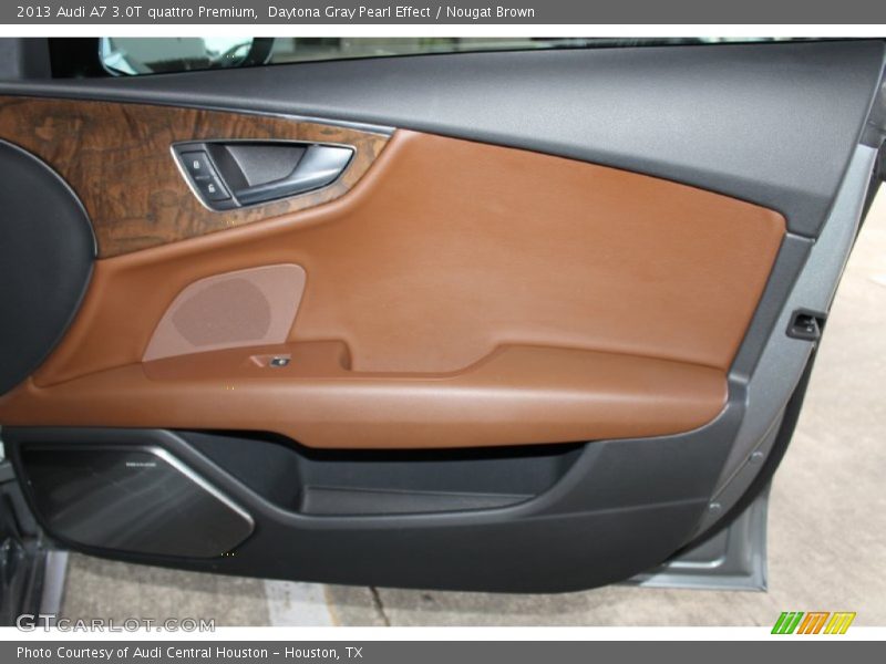 Daytona Gray Pearl Effect / Nougat Brown 2013 Audi A7 3.0T quattro Premium