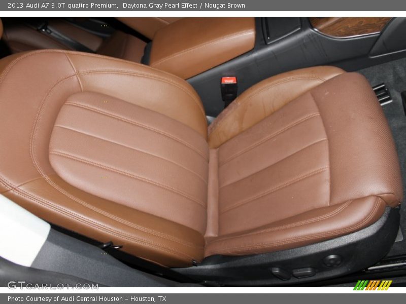 Daytona Gray Pearl Effect / Nougat Brown 2013 Audi A7 3.0T quattro Premium