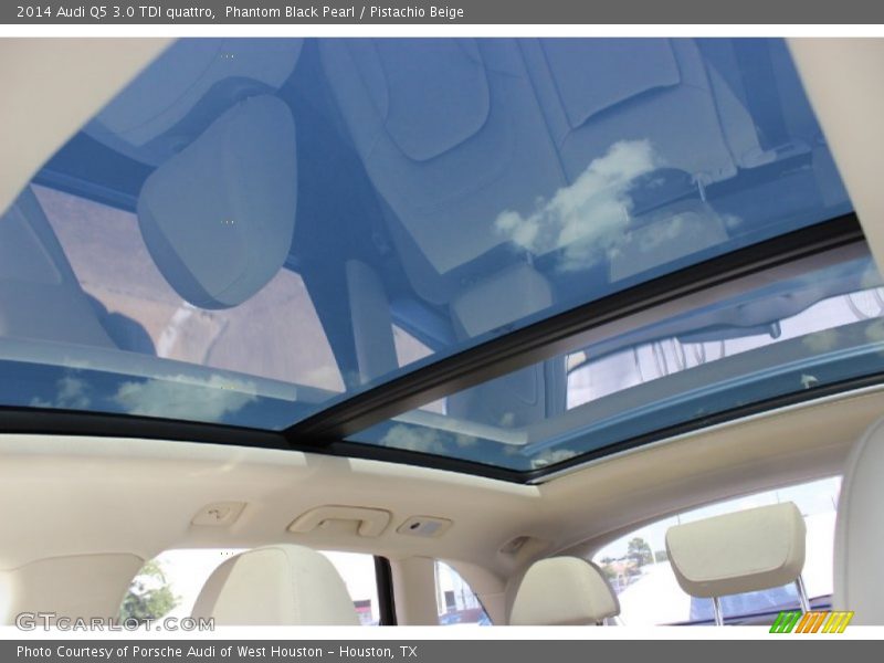 Phantom Black Pearl / Pistachio Beige 2014 Audi Q5 3.0 TDI quattro