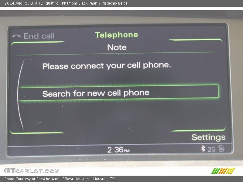 Phantom Black Pearl / Pistachio Beige 2014 Audi Q5 3.0 TDI quattro
