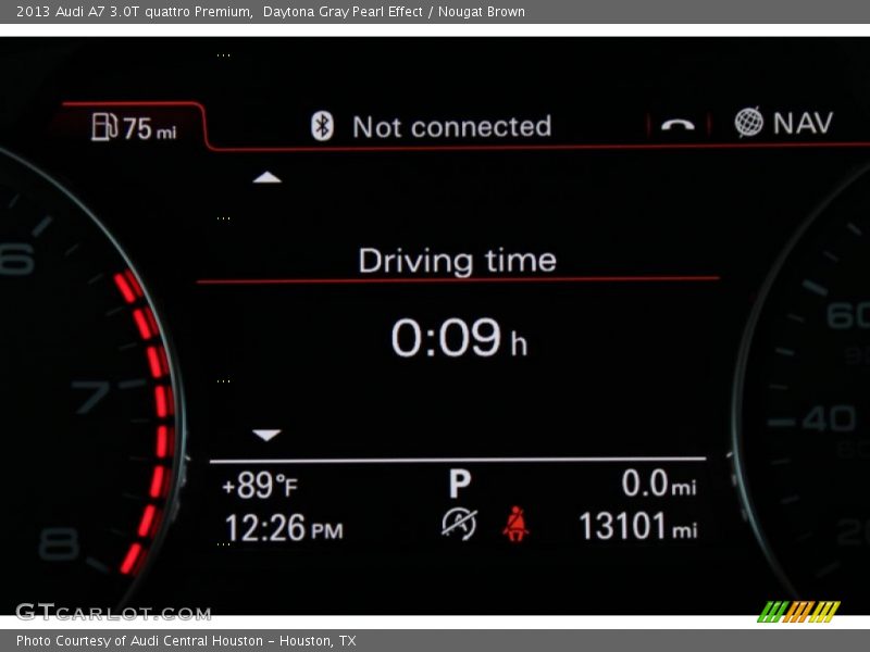 Daytona Gray Pearl Effect / Nougat Brown 2013 Audi A7 3.0T quattro Premium