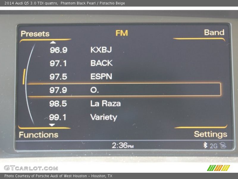 Phantom Black Pearl / Pistachio Beige 2014 Audi Q5 3.0 TDI quattro