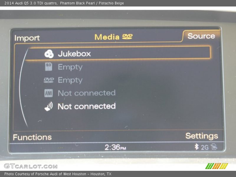 Phantom Black Pearl / Pistachio Beige 2014 Audi Q5 3.0 TDI quattro