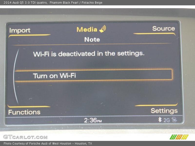 Phantom Black Pearl / Pistachio Beige 2014 Audi Q5 3.0 TDI quattro