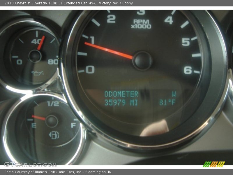 Victory Red / Ebony 2010 Chevrolet Silverado 1500 LT Extended Cab 4x4