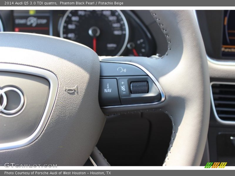 Phantom Black Pearl / Pistachio Beige 2014 Audi Q5 3.0 TDI quattro