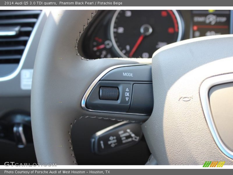 Phantom Black Pearl / Pistachio Beige 2014 Audi Q5 3.0 TDI quattro