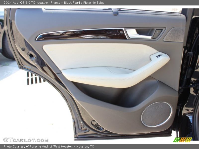 Phantom Black Pearl / Pistachio Beige 2014 Audi Q5 3.0 TDI quattro
