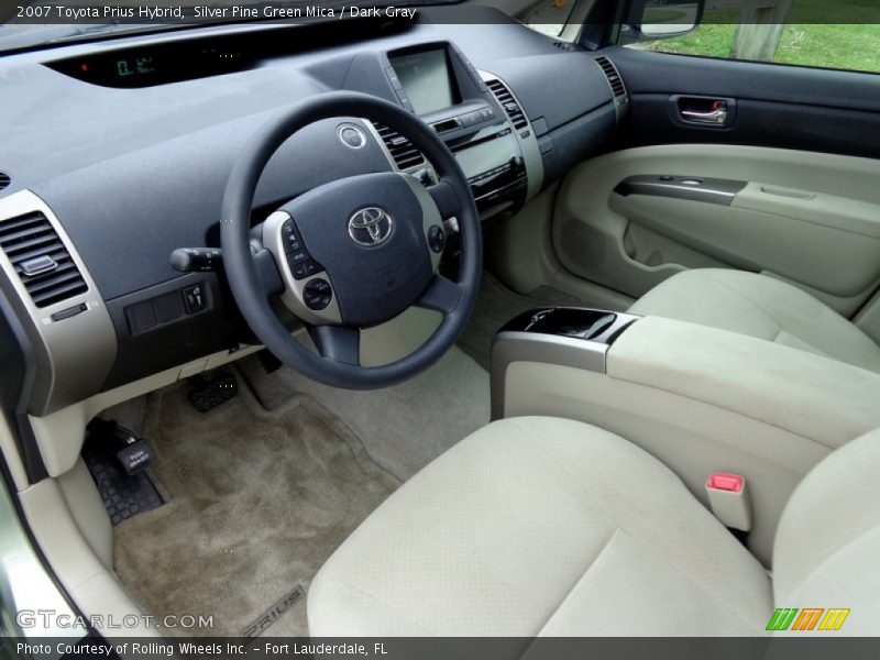 Silver Pine Green Mica / Dark Gray 2007 Toyota Prius Hybrid
