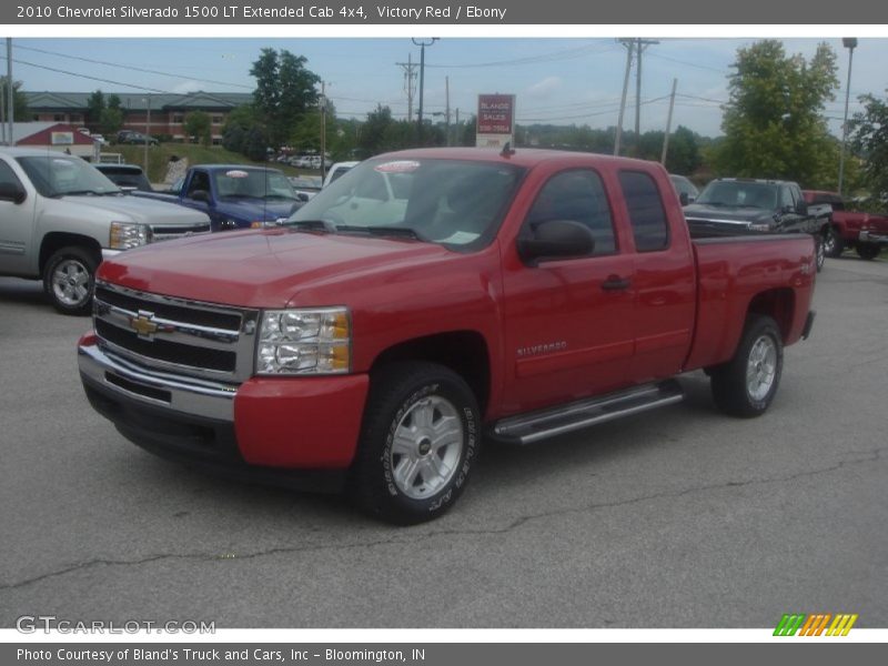 Victory Red / Ebony 2010 Chevrolet Silverado 1500 LT Extended Cab 4x4