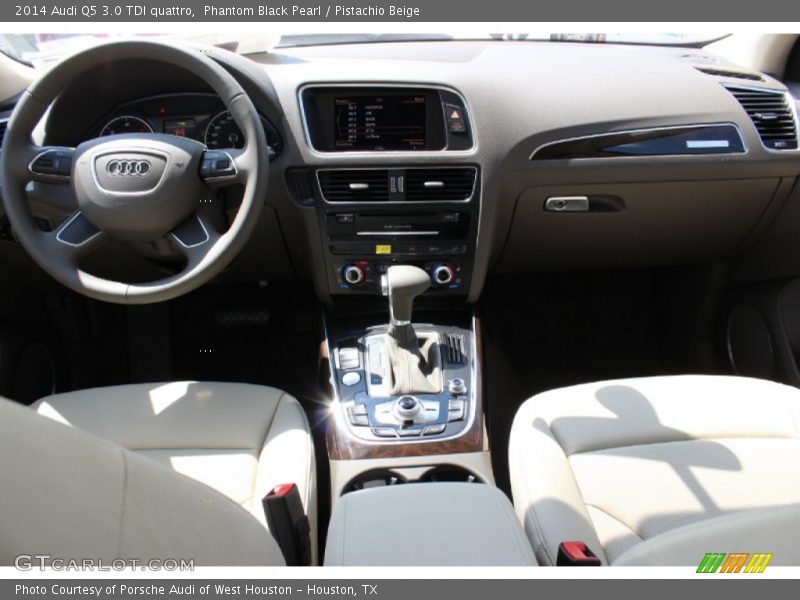 Phantom Black Pearl / Pistachio Beige 2014 Audi Q5 3.0 TDI quattro