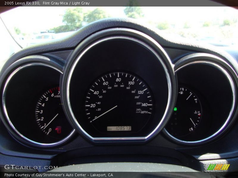Flint Gray Mica / Light Gray 2005 Lexus RX 330
