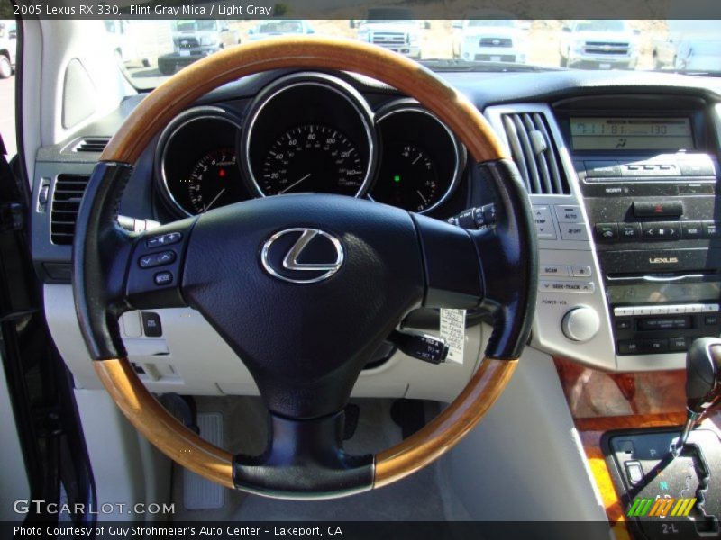 Flint Gray Mica / Light Gray 2005 Lexus RX 330