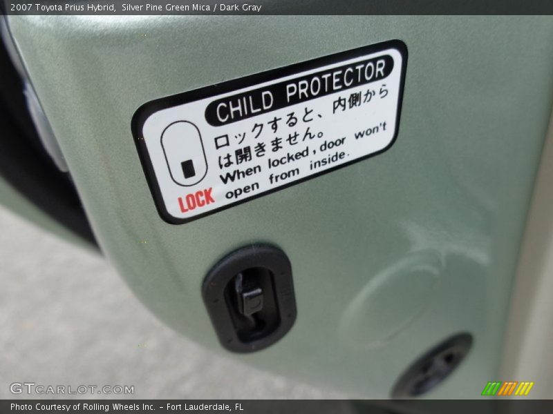 Silver Pine Green Mica / Dark Gray 2007 Toyota Prius Hybrid