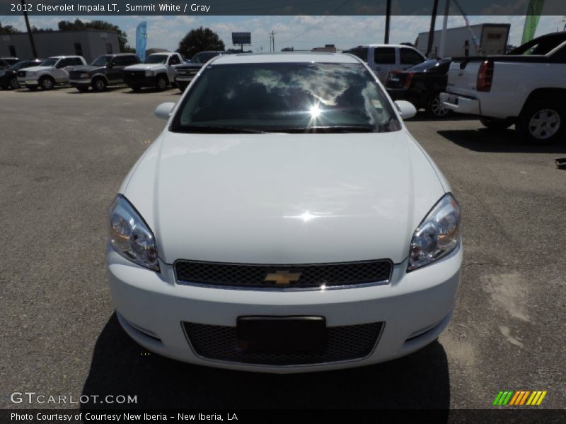 Summit White / Gray 2012 Chevrolet Impala LT