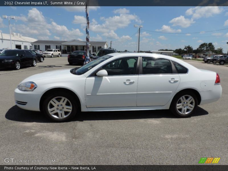 Summit White / Gray 2012 Chevrolet Impala LT