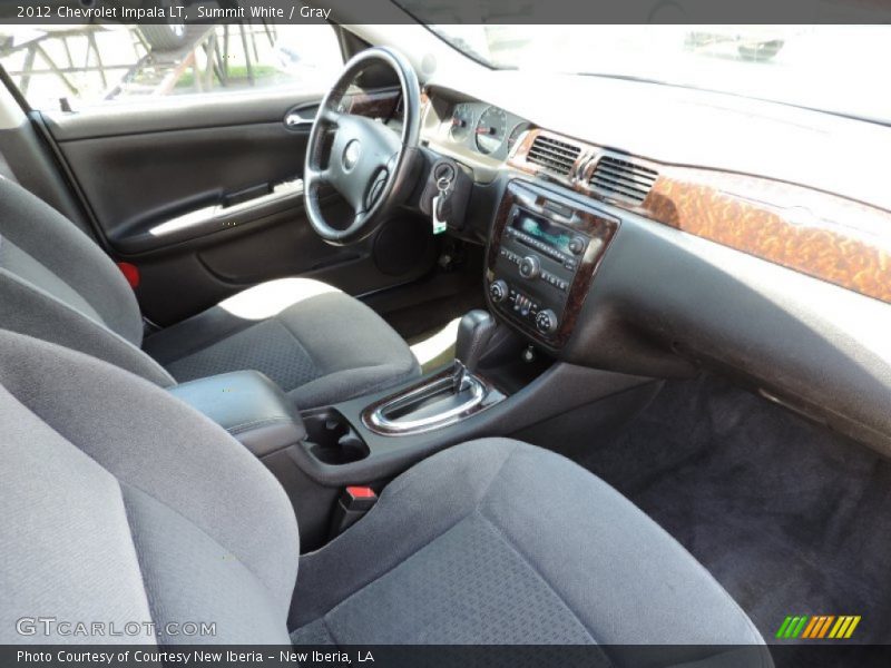 Summit White / Gray 2012 Chevrolet Impala LT