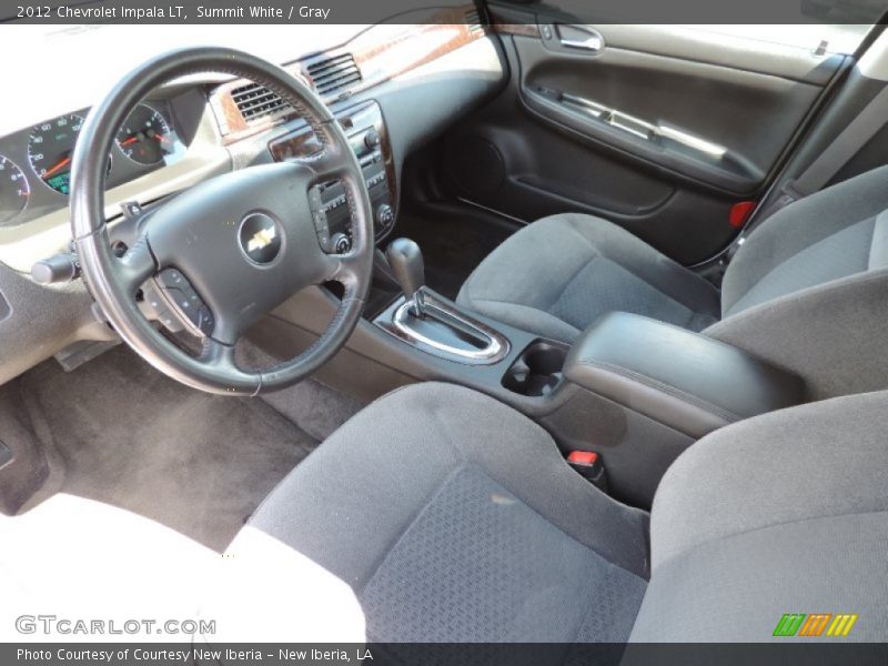 Summit White / Gray 2012 Chevrolet Impala LT
