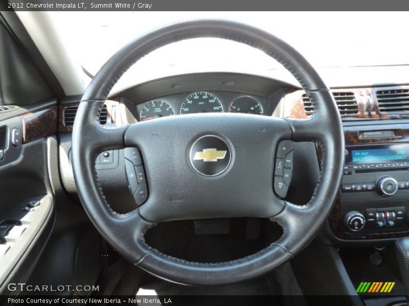 Summit White / Gray 2012 Chevrolet Impala LT