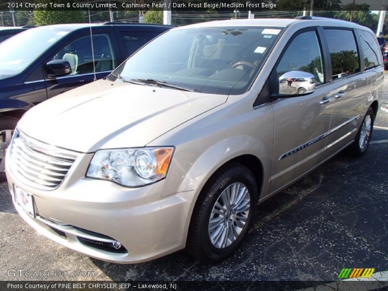 Cashmere Pearl / Dark Frost Beige/Medium Frost Beige 2014 Chrysler Town & Country Limited