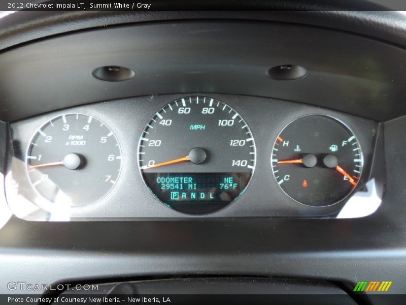 Summit White / Gray 2012 Chevrolet Impala LT