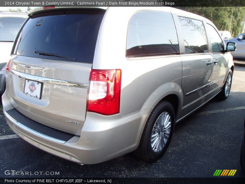 Cashmere Pearl / Dark Frost Beige/Medium Frost Beige 2014 Chrysler Town & Country Limited