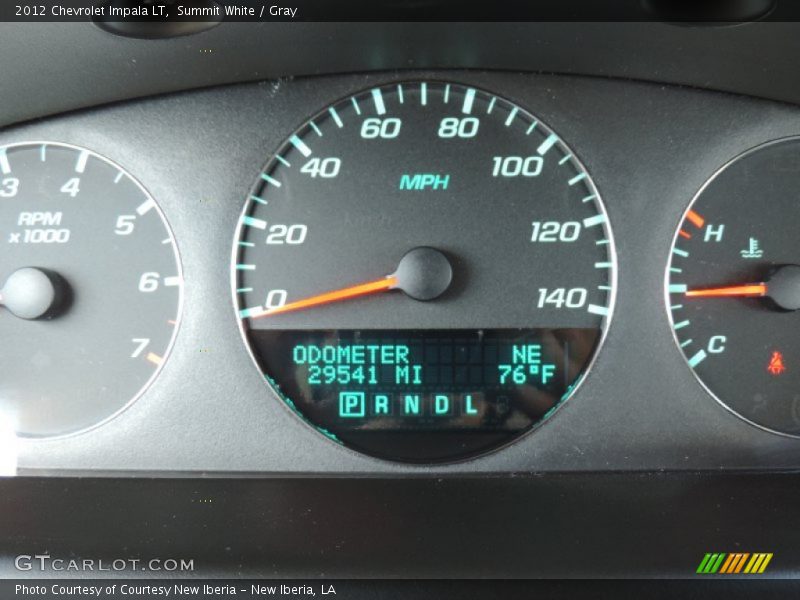 Summit White / Gray 2012 Chevrolet Impala LT