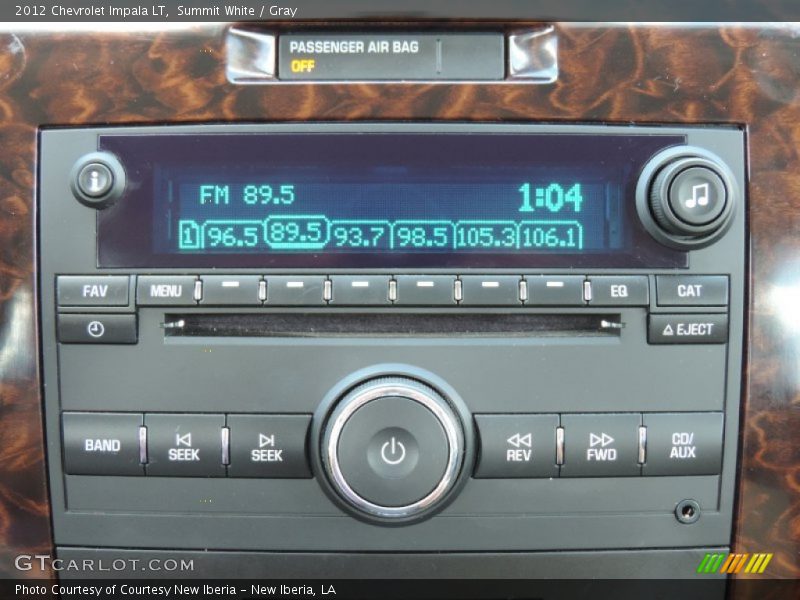 Summit White / Gray 2012 Chevrolet Impala LT