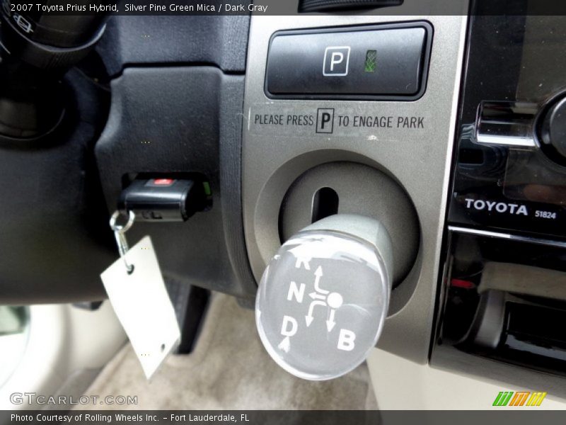 Silver Pine Green Mica / Dark Gray 2007 Toyota Prius Hybrid