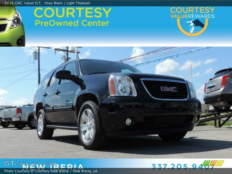 Onyx Black / Light Titanium 2013 GMC Yukon SLT