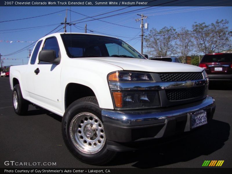 Summit White / Medium Pewter 2007 Chevrolet Colorado Work Truck Extended Cab