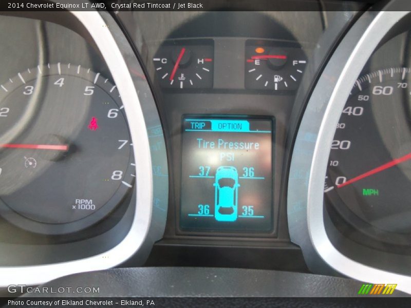 Crystal Red Tintcoat / Jet Black 2014 Chevrolet Equinox LT AWD