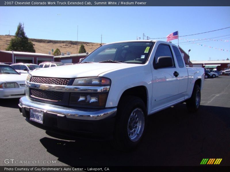 Summit White / Medium Pewter 2007 Chevrolet Colorado Work Truck Extended Cab