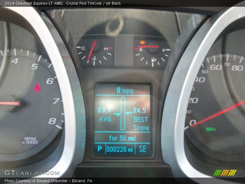 Crystal Red Tintcoat / Jet Black 2014 Chevrolet Equinox LT AWD
