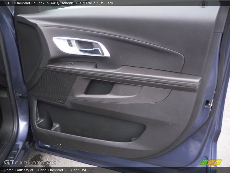 Atlantis Blue Metallic / Jet Black 2013 Chevrolet Equinox LS AWD