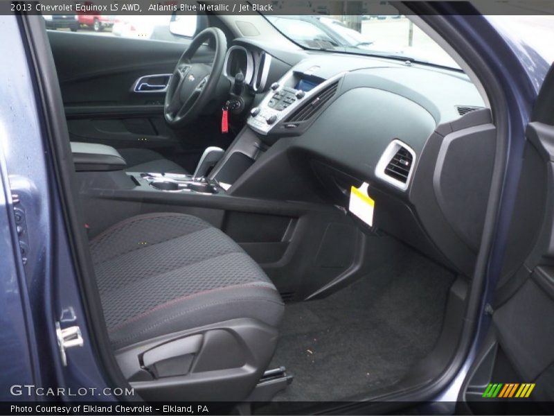 Atlantis Blue Metallic / Jet Black 2013 Chevrolet Equinox LS AWD